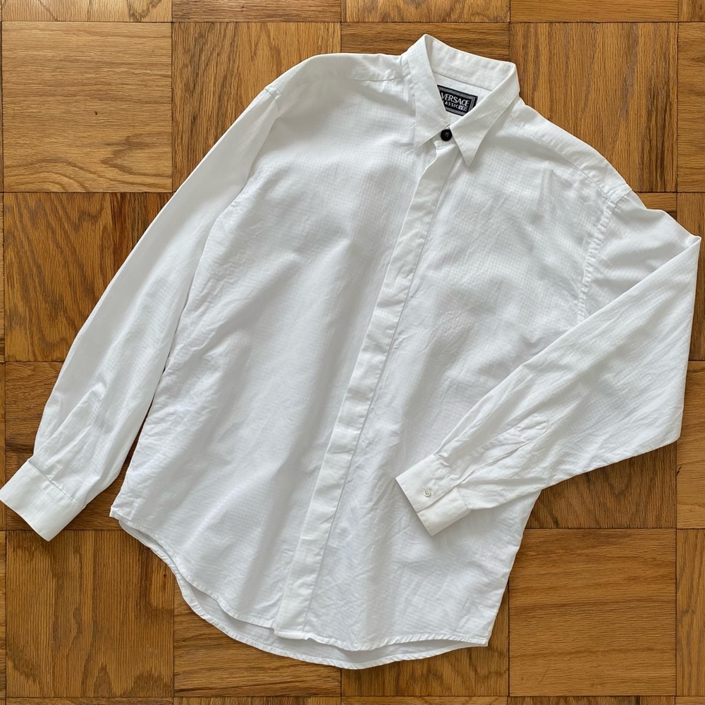 Versace Classic V2 White Button Down Shirt Size 41